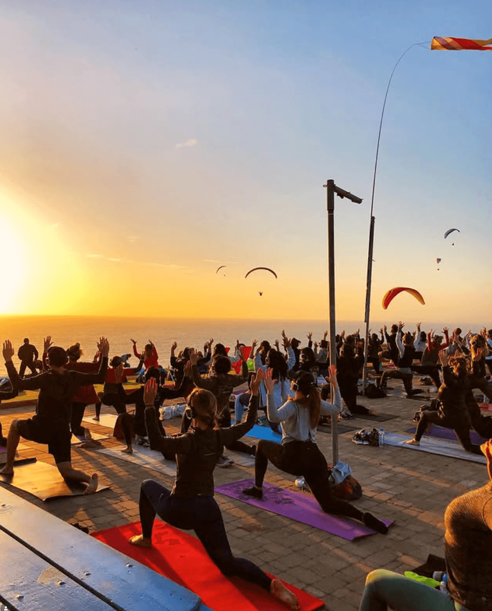 Yoga After Dark — public space gathering